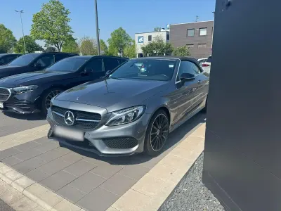 Brugt Mercedes C200 AMG line 184 HK (135 kW) 2017 Grå Cabriolet