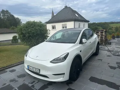 Gebraucht Tesla Model Y Long Range AWD 274 kW (373 PS) 2023 Weiß SUV