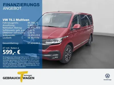 Gebraucht VW Multivan Generation Six 204 PS (150 kW) 2022 Rot Van / Kleinbus