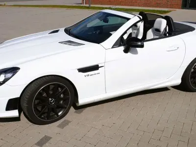 Gebraucht Mercedes SLK55 AMG AMG 421 PS (309 kW) 2015 Weiß Cabrio
