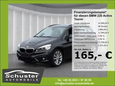 Gebraucht BMW 220 Active Tourer Sport Line 190 PS (139 kW) 2014 Schwarz Van / Kleinbus