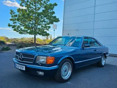 Käytetty Mercedes 500 231 HP (169 kW) 1984 Sininen Coupe - kaksiovinen