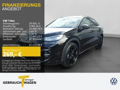 Nowe VW T-Roc R-line 150 KM (110 kW) 2026 Czarny SUV