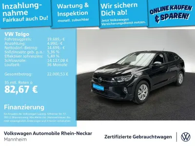 Neu VW Taigo 95 PS (69 kW) 2026 Schwarz SUV
