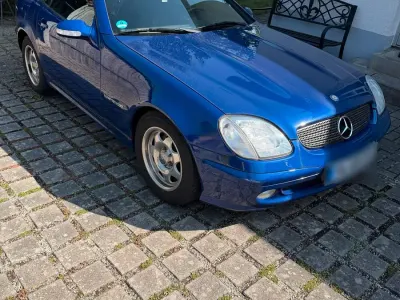 Gebraucht Mercedes SLK200 163 PS (119 kW) 2003 Blau Cabrio