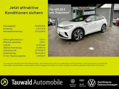 Gebraucht VW ID.4 GTX 219 kW (299 PS) 2022 Gletscherweiß metallic SUV