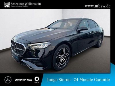Schwarz obsidianschwarz Gebraucht 2024 Mercedes E300 AMG Limousine | 58.190 € (Teuer)