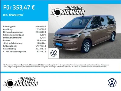 Gebraucht VW Multivan Life 150 PS (110 kW) 2023 Orange Van / Kleinbus