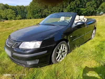 Gebraucht Saab 9-3 Cabriolet Vector 150 PS (110 kW) 2007 Schwarz Cabrio