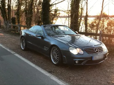 Gebraucht Mercedes SL500 306 PS (225 kW) 2002 Blau Cabrio