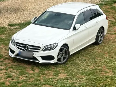 Gebraucht Mercedes C250 AMG line 204 PS (150 kW) 2016 Weiß Kombi