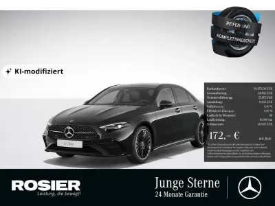 Gebraucht Mercedes A200 Premium 150 PS (110 kW) 2024 Schwarz / nachtschwarz Limousine