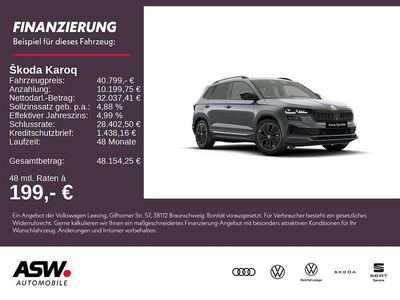Graphitegrau metallic Neu 2025 Skoda Karoq SportLine SUV | 40.799 € (Teuer)