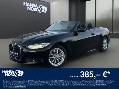 Brugt BMW 430 Cabriolet Sport Line 286 HK (210 kW) 2022 Sort Cabriolet