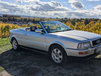 Gebraucht Audi Cabriolet 133 PS (97 kW) 1992 Silber Cabrio