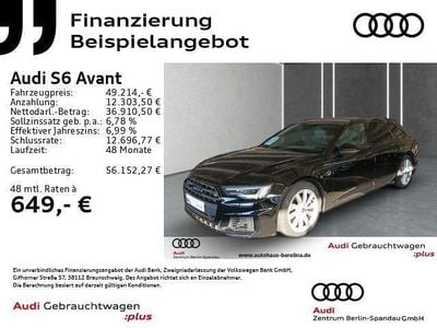 Brillantschwarz Gebraucht 2022 Audi S6 Ambiente Kombi | 48.979 € (Superpreis)