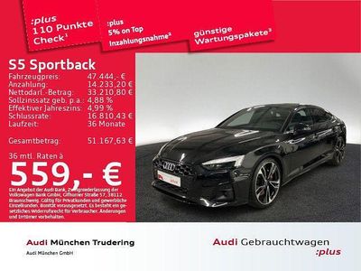 Gebraucht Audi S5 Sportback Ambiente 341 PS (250 kW) 2022 Mythosschwarz metallic Kleinwagen