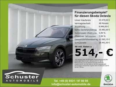 Nowe Skoda Octavia SportLine 150 KM (110 kW) 2026 Zielony Kombi