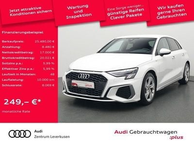 Gebraucht Audi A3 Sportback S-Line 116 PS (85 kW) 2022 Ibisweiss Kleinwagen