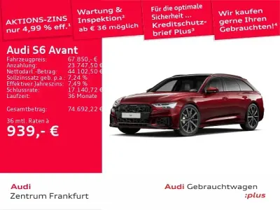 Gebraucht Audi S6 Sport 344 PS (253 kW) 2025 Grenadinerot metallic/ grenadi Kombi