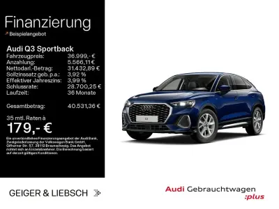 Gebraucht Audi Q3 Sportback S-Line 150 PS (110 kW) 2025 Navarrablau metallic SUV