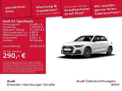 Weiß Gebraucht 2021 Audi A1 Sportback Design Kleinwagen | 16.490 € (Guter Preis)