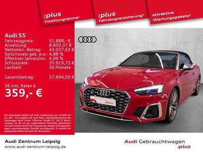 Progressivrot metallic Gebraucht 2023 Audi S5 Cabriolet Ambiente Cabrio | 51.888 € (Guter Preis)