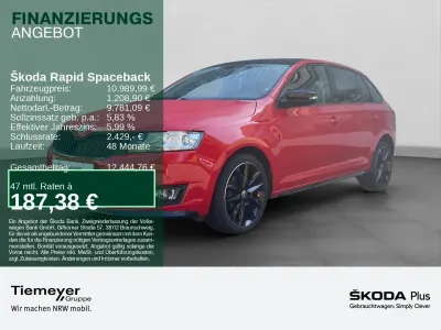 Gebraucht Skoda Rapid Monte Carlo 110 PS (80 kW) 2016 Rot Kleinwagen