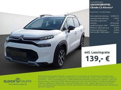 Lack weiss banquise/typ aussenverkleidung spiegel flach standard Gebraucht 2023 Citroën C3 Aircross Shine SUV | 13.670 € (Fairer Preis)