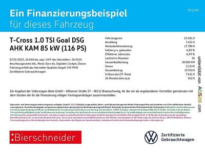 Grau Gebraucht 2025 VW T-Cross Goal SUV | 25.450 € (Fairer Preis)