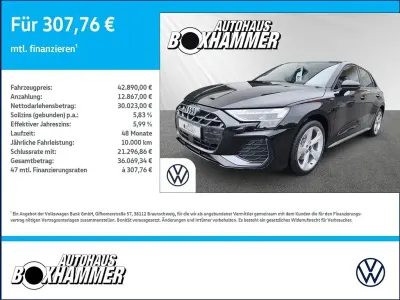 Neu Audi A3 S-Line 204 PS (150 kW) 2026 Schwarz Limousine
