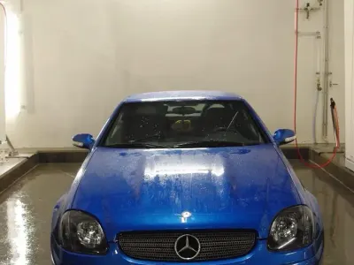 Gebraucht Mercedes SLK200 166 PS (122 kW) 2001 Blau Cabrio