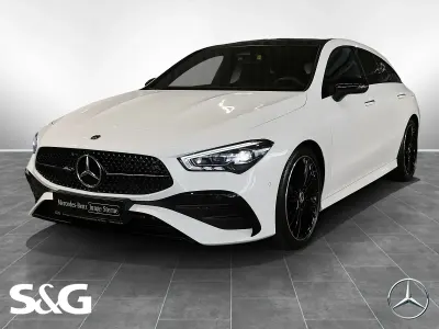 Brugt Mercedes CLA200 Shooting Brake AMG 163 HK (119 kW) 2024 Hvid Stationcar