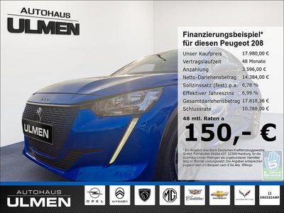 Blau Gebraucht 2022 Peugeot e-208 Active Kleinwagen | 17.980 € (Fairer Preis)