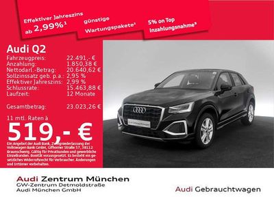 Gebraucht Audi Q2 Advanced Plus 110 PS (80 kW) 2023 Brillantschwarz SUV