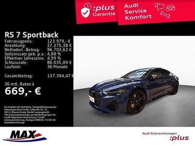 Usata Audi RS7 Sportback Performance 630 CV (463 kW) 2025 Blu Utilitaria