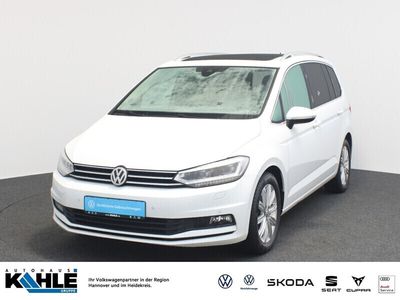 Gebraucht VW Touran Highline 150 PS (110 kW) 2017 Weiß) (weiss Van / Kleinbus
