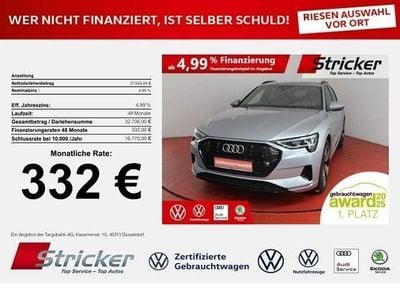Gebraucht Audi e-tron Advanced Plus 230 kW (313 PS) 2022 Florettsilber metallic (metallic) SUV