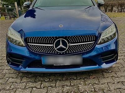 Blau Gebraucht 2019 Mercedes C300 AMG line Coupé | 28.500 € (Fairer Preis)