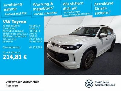 Oryxweiß perlmutteffekt Gebraucht 2025 VW Tayron Life SUV | 41.980 € (Superpreis)