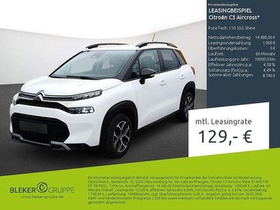 Gebraucht Citroën C3 Aircross Shine 110 PS (80 kW) 2023 Weiß SUV