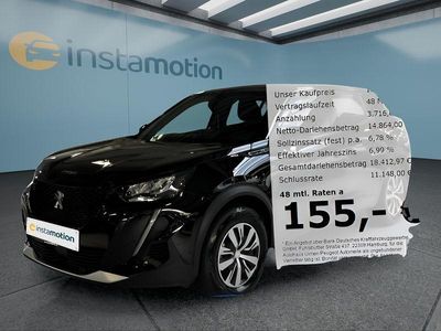 Gebraucht Peugeot e-2008 100 kW (136 PS) 2023 Schwarz SUV