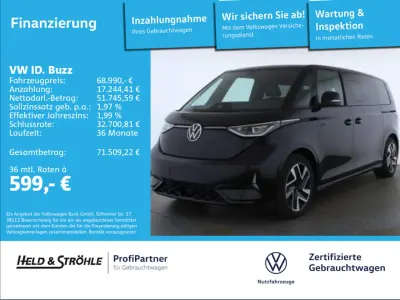 Gebraucht VW ID. Buzz GTX 250 kW (340 PS) 2025 Deep black perleffekt Van / Kleinbus