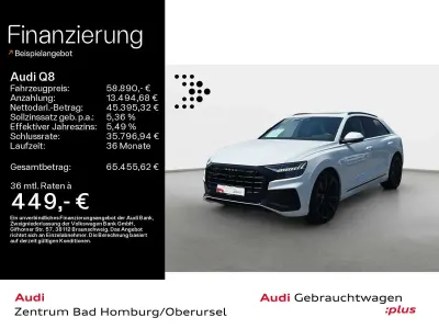 Gebraucht Audi Q8 S-Line 286 PS (210 kW) 2023 Gletscherweiß metallic SUV
