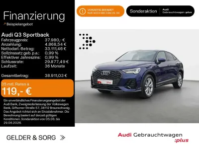 Gebraucht Audi Q3 S-Line 150 PS (110 kW) 2025 Navarrablau metallic SUV