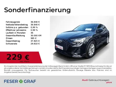 Gebraucht Audi Q3 Sportback S-Line 150 PS (110 kW) 2025 Mythosschwarz metallic SUV