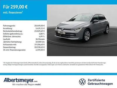 Usata VW Golf VIII Goal 85 CV (62 kW) 2025 Grigio Berlina