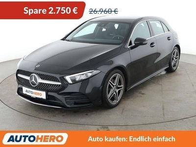 Gebraucht Mercedes A180 AMG line 136 PS (100 kW) 2021 Schwarz Limousine