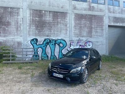 Brugt Mercedes C400 AMG line 333 HK (244 kW) 2016 Sort Sedan