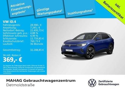 Gebraucht VW ID.4 Pro Performance 194 kW (265 PS) 2023 Blue dusk metallic/schwarz SUV